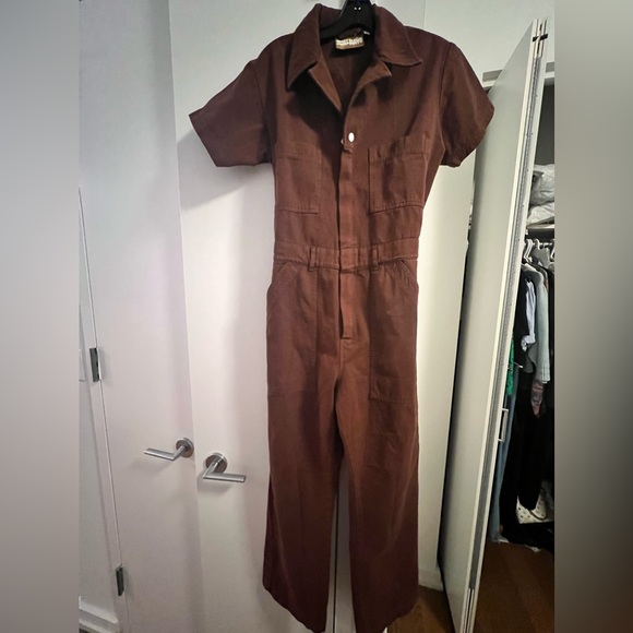 BIG BUD PRESS Fudgsicle Brown short sleeve Jumpsuit - Picture 1 of 8